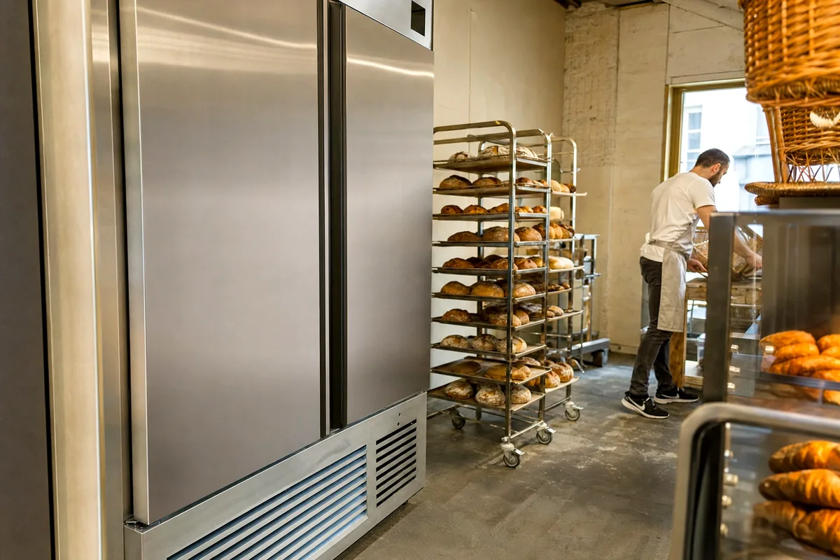 Armoire négative installée en boulangerie